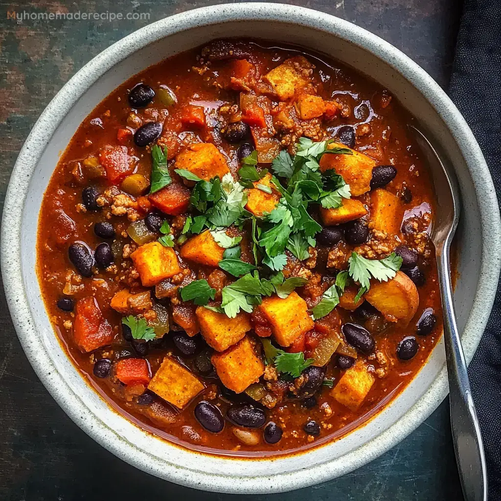 Sweet Potato and Black Bean Chili