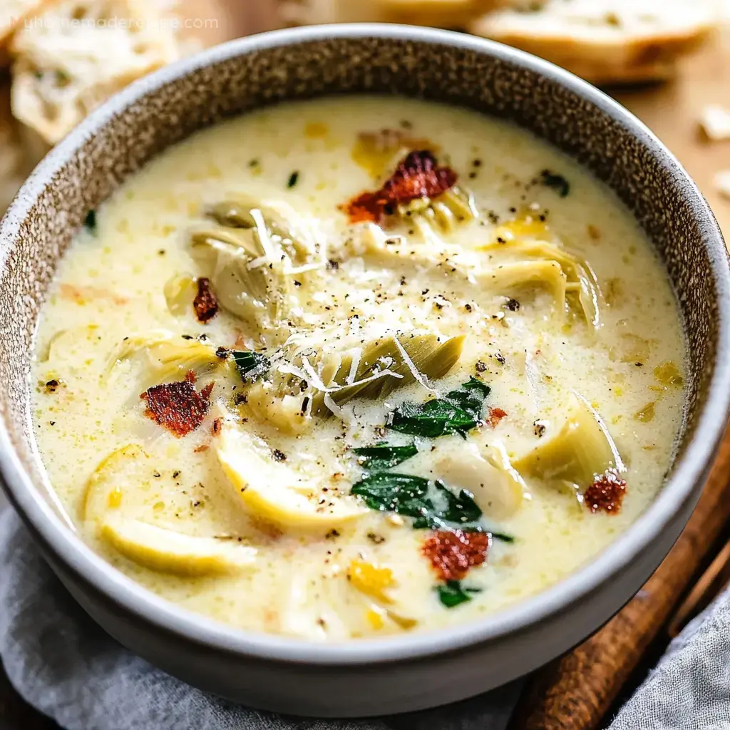 Zesty Tuscan Artichoke Soup