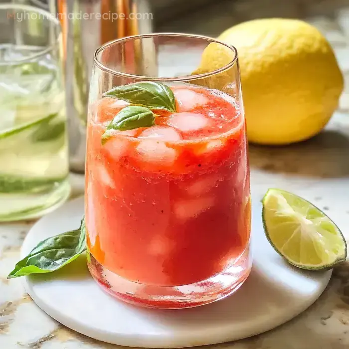 Watermelon-Basil Agua Fresca