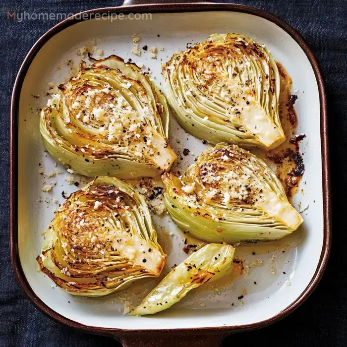 Roasted Garlic-Parmesan Cabbage