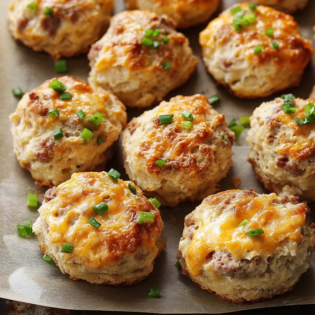 Cheesy Sausage Biscuits