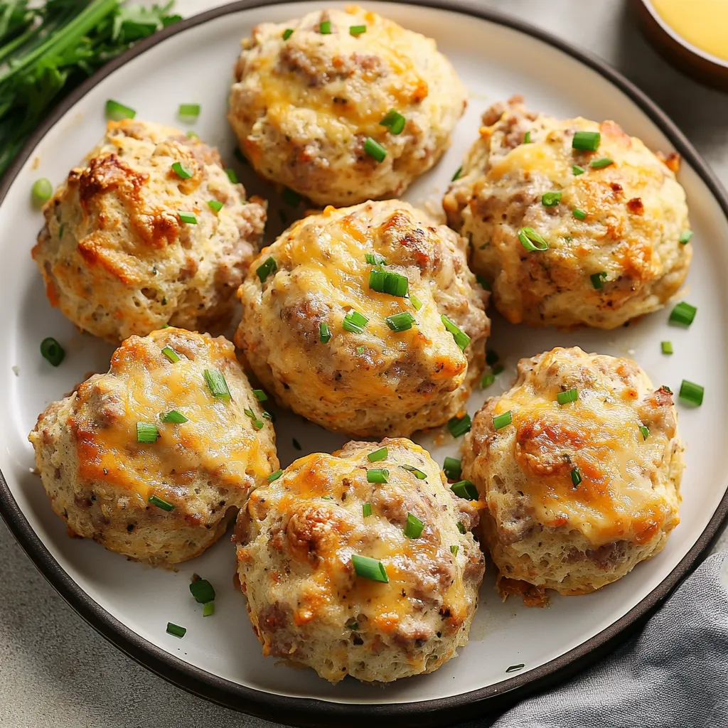 Cheesy Sausage Biscuits