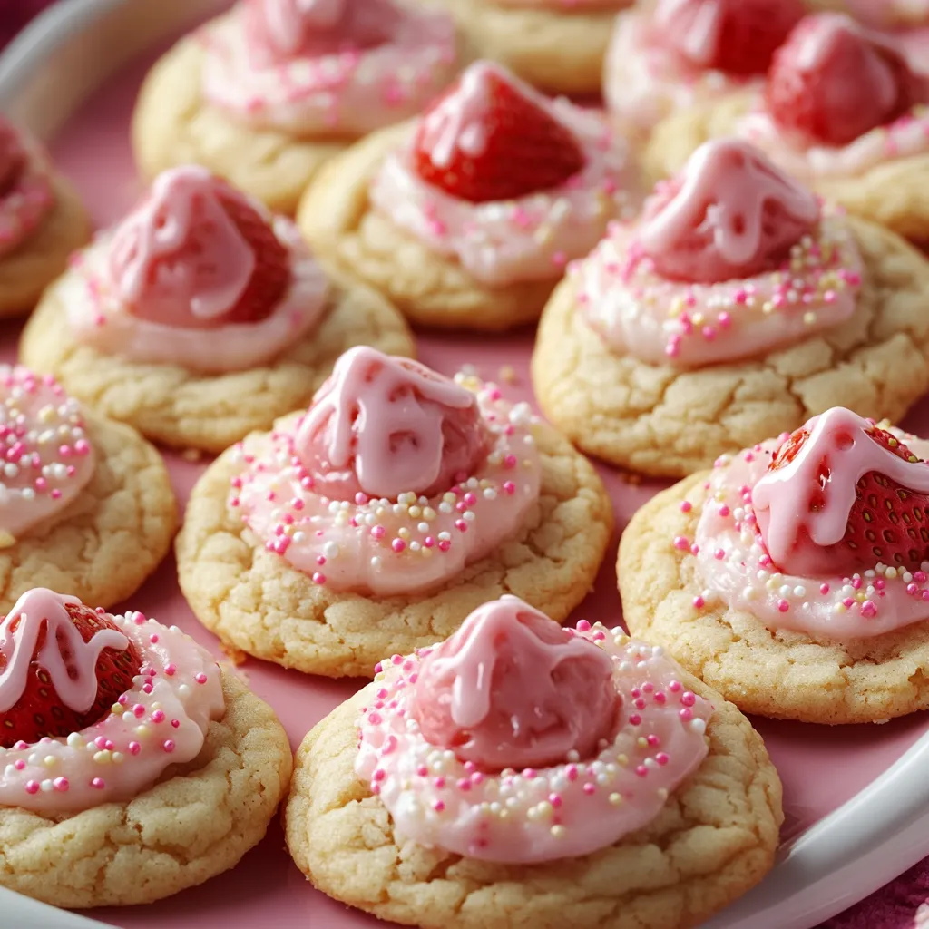 Strawberry Kiss Cookies Recipe