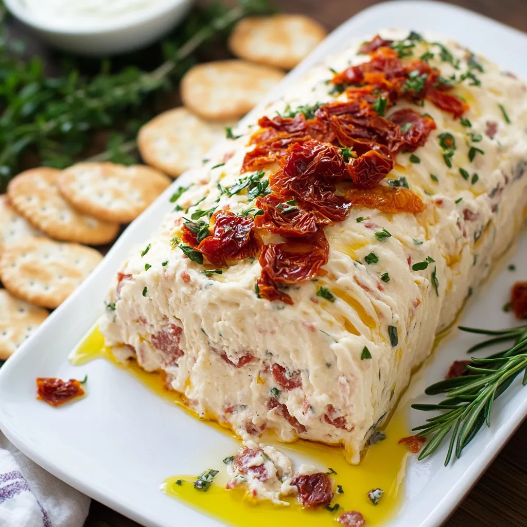 Italian Antipasto Cream Cheese Log