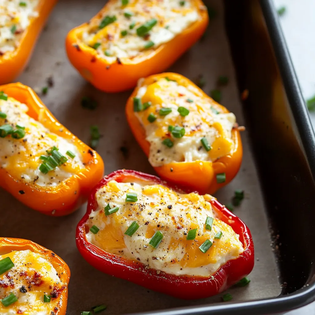 Cream Cheese Stuffed Mini Peppers