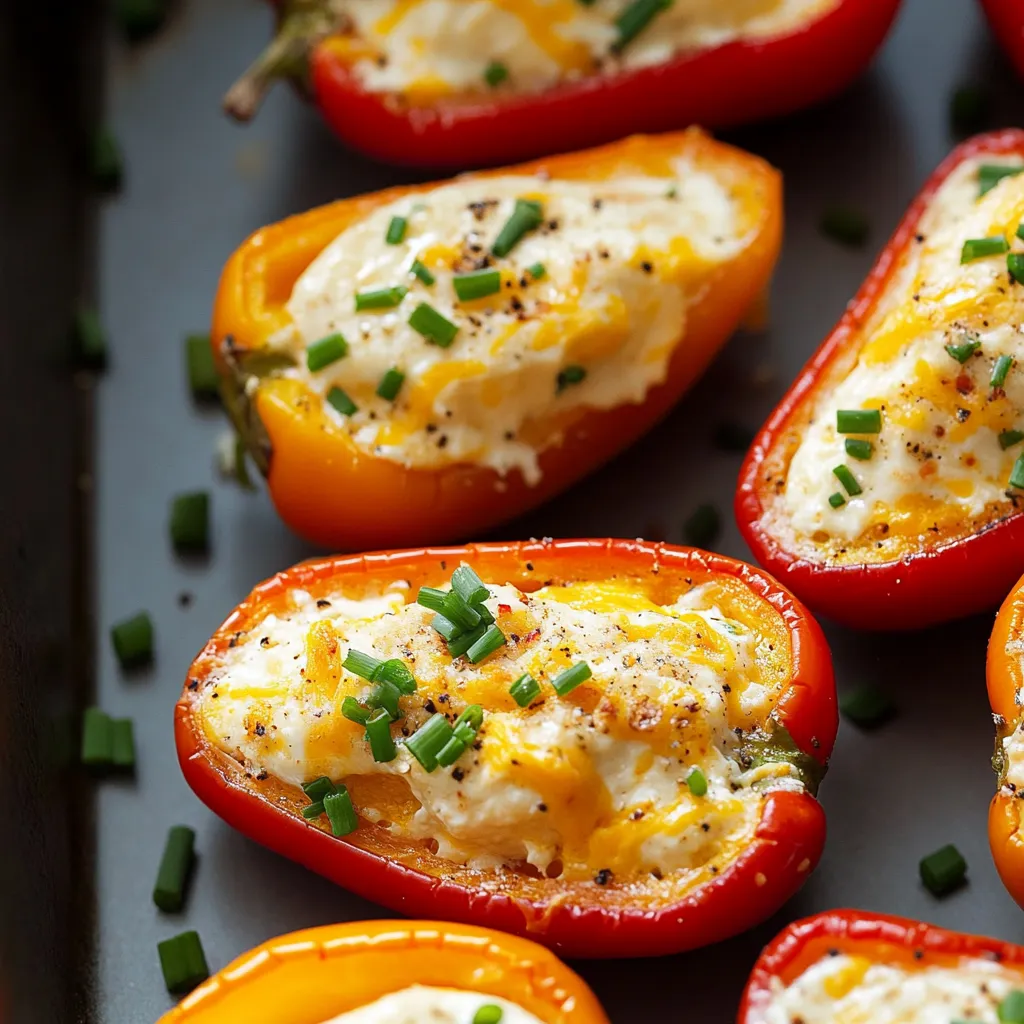 Cream Cheese Stuffed Mini Peppers