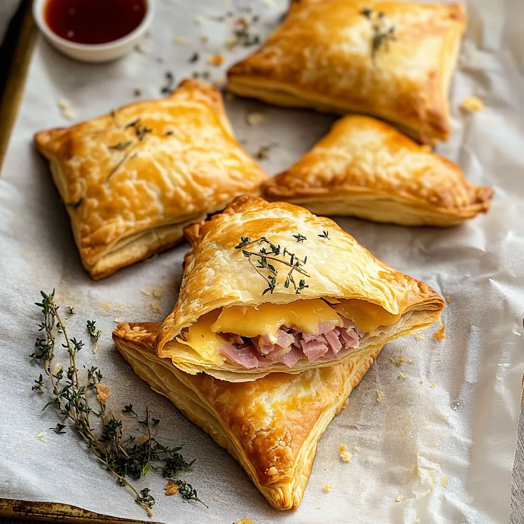 Flaky Ham and Cheese Puff Pastry