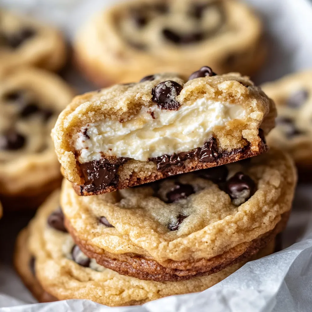 Cheesecake Stuffed Chocolate Chip Cookies Recipe