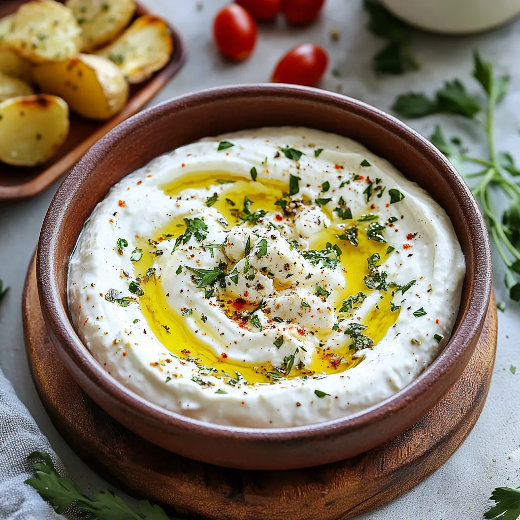 Roasted Garlic and Herb Whipped Feta