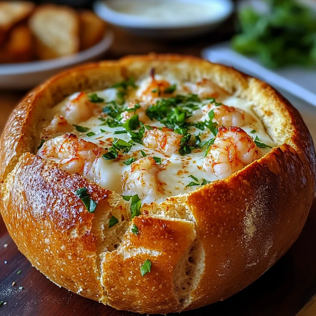 Stuffed Seafood Bread Bowl