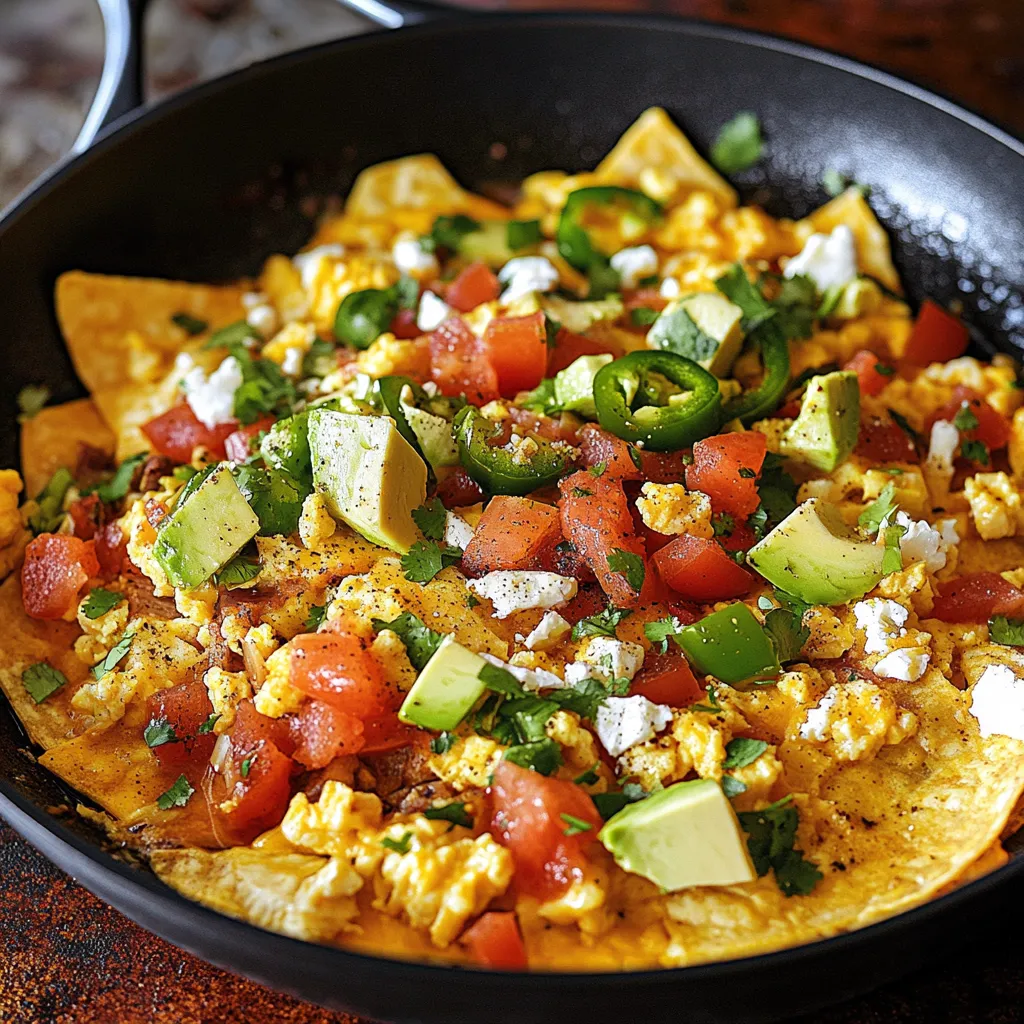 Migas Recipe (Scrambled Eggs with Crispy Tortillas)