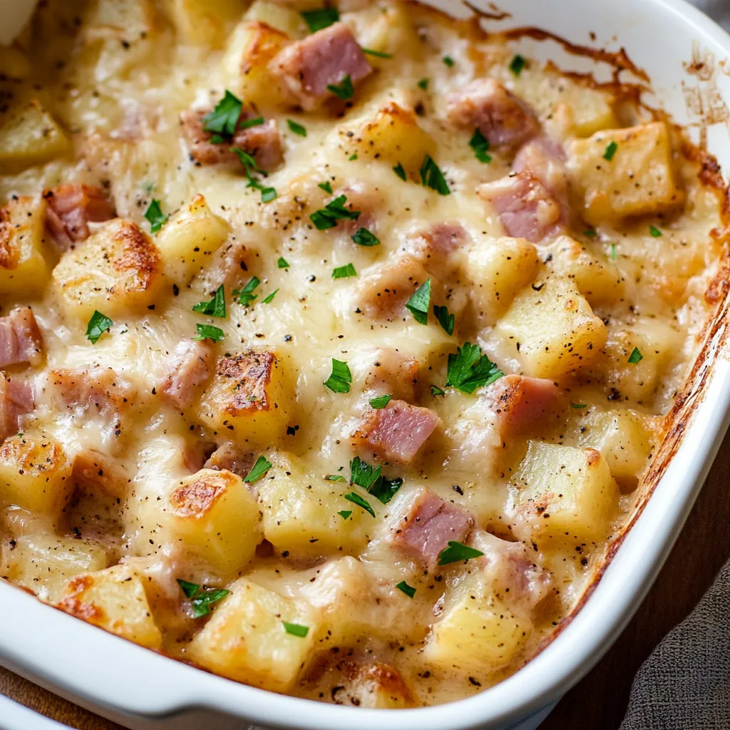 Tasty Ham and Potato Casserole