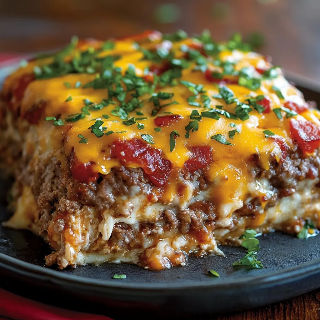 Cheesy Loaded Meatloaf Casserole