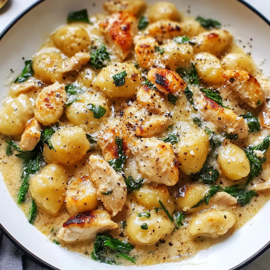 Garlic Chicken Gnocchi Skillet