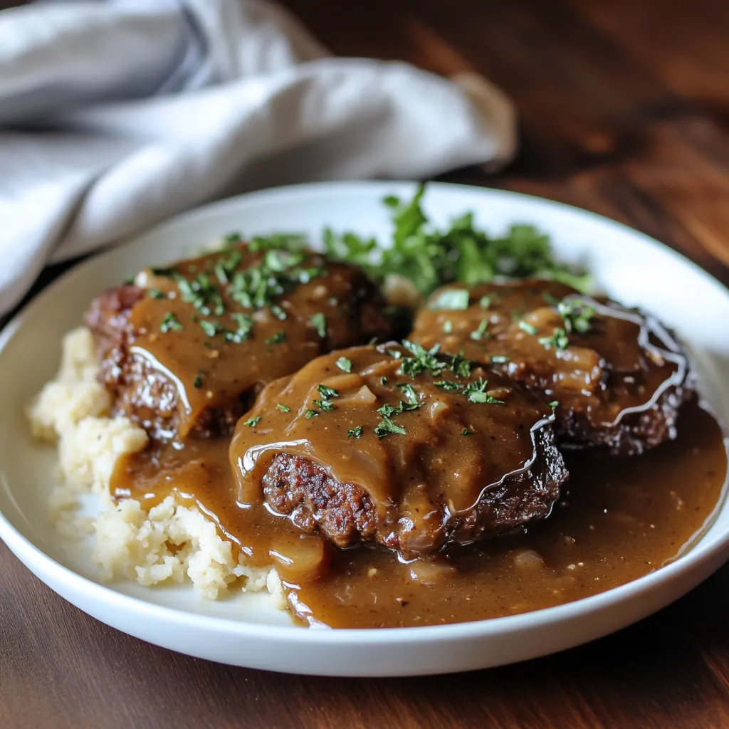 Salisbury Steak with Brown Gravy