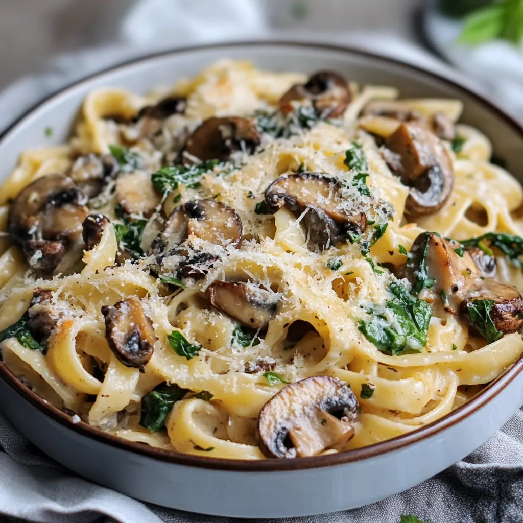 Garlic Mushroom Pasta