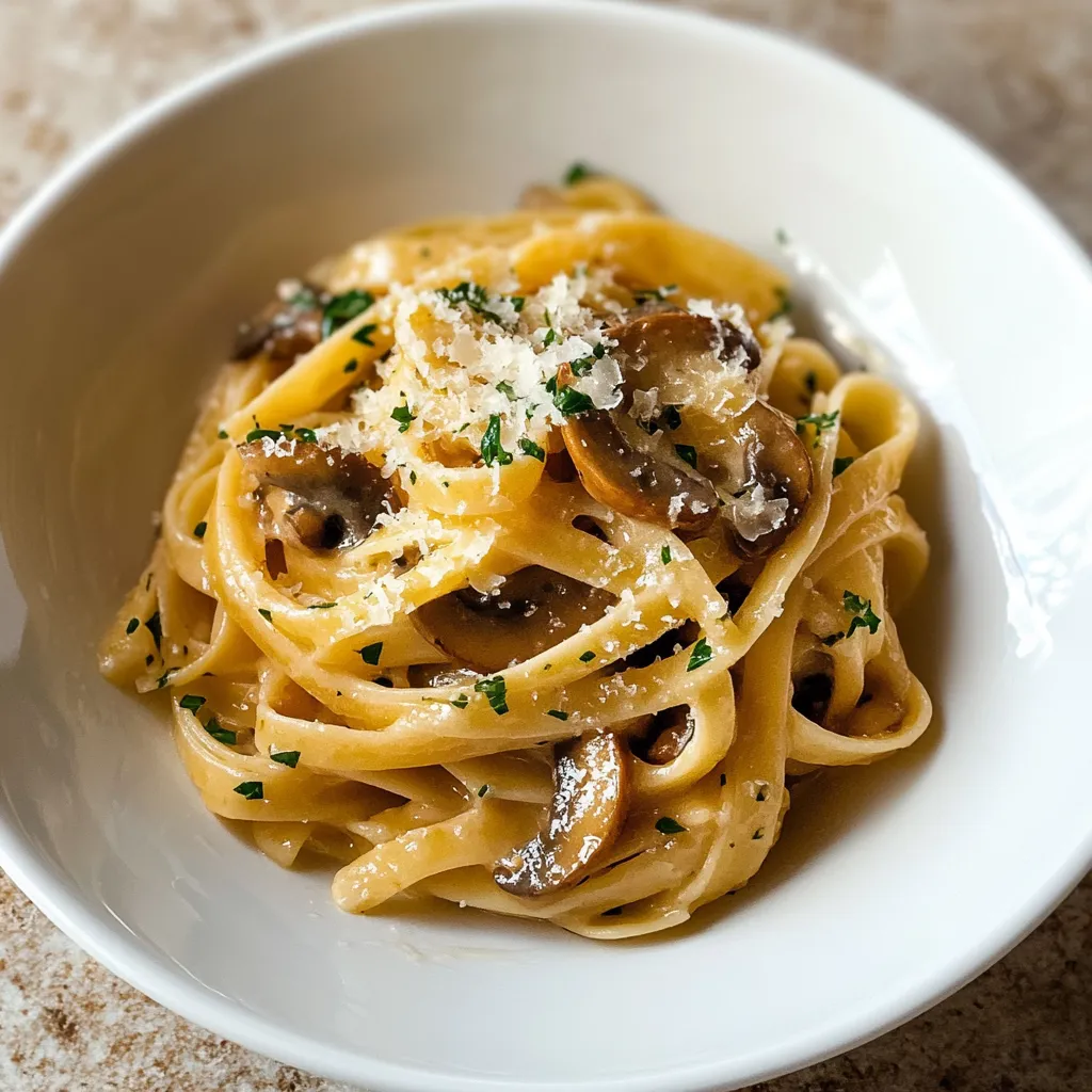 Garlic Mushroom Pasta