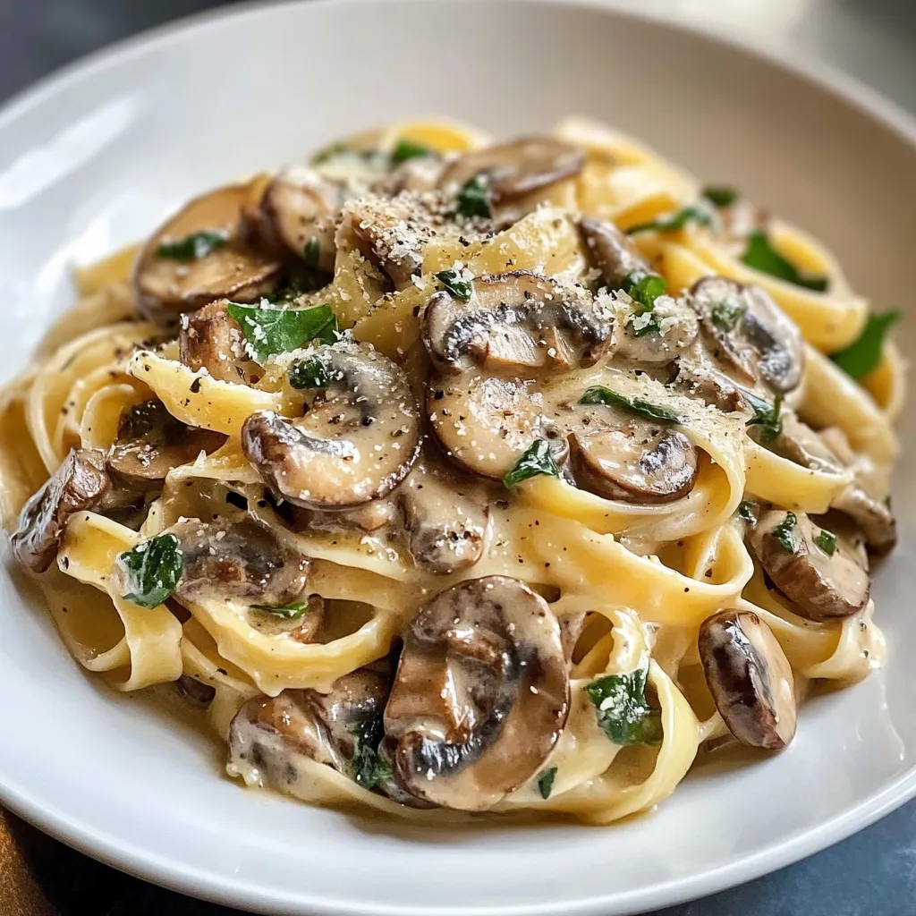 Garlic Mushroom Pasta