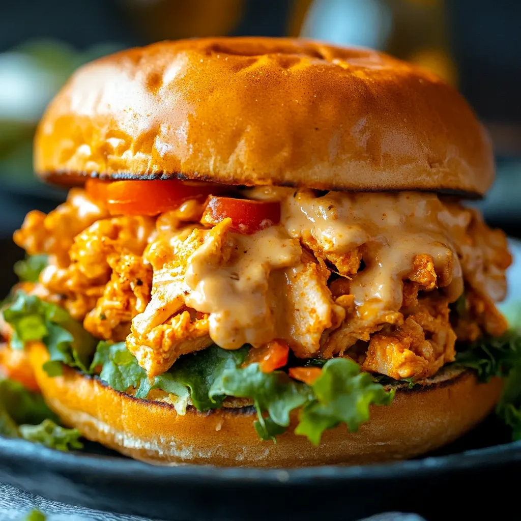 Delicious Cajun Chicken Sloppy Joes