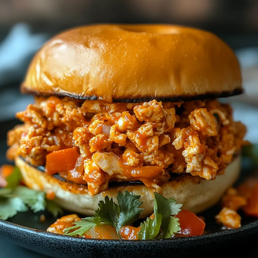 Delicious Cajun Chicken Sloppy Joes