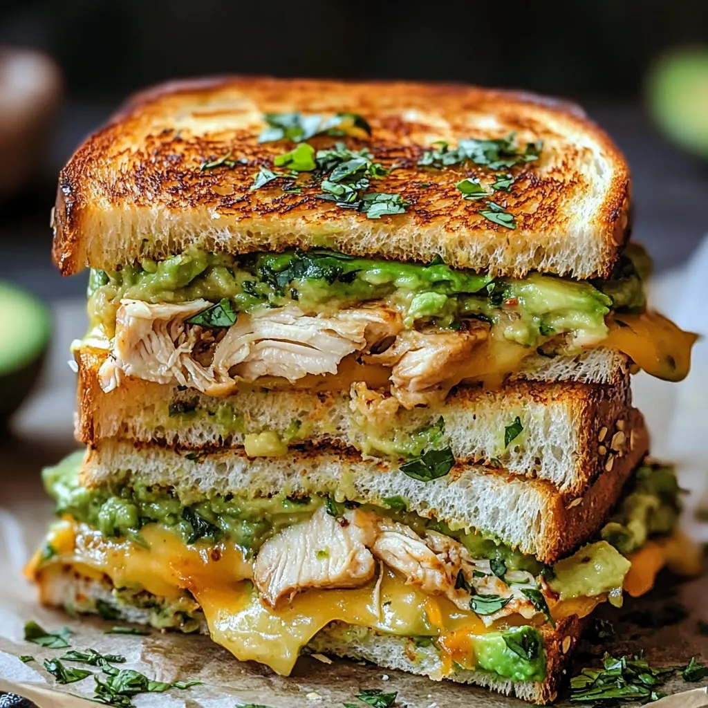 Chicken Avocado Melt Sandwich