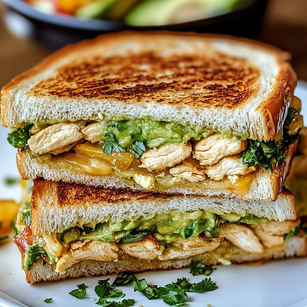 Chicken Avocado Melt Sandwich