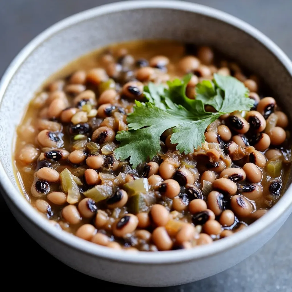 Authentic Vegan Black Eyed Peas