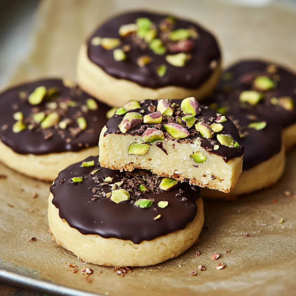 Pistachio Shortbread Cookies