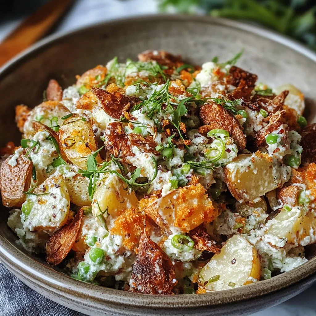 Crispy Smashed Potato Salad