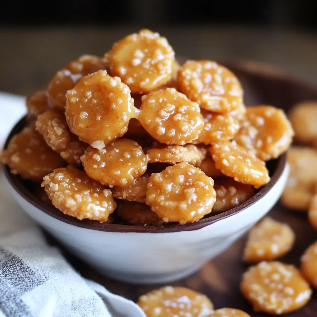 Salted Caramel Cracker Bites