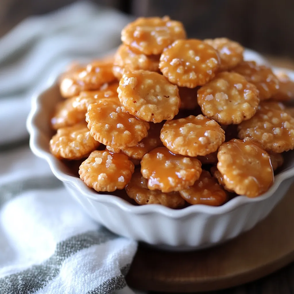 Salted Caramel Cracker Bites