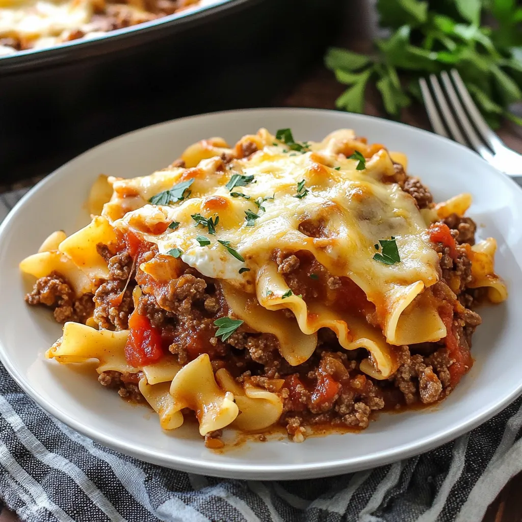 Sour Cream Beef Noodle Casserole