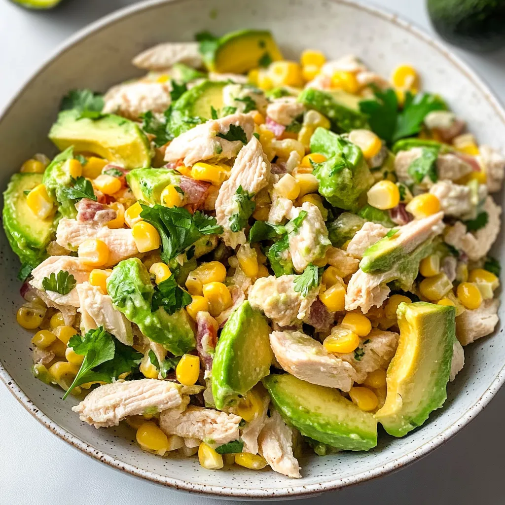 Healthy Avocado Chicken Salad