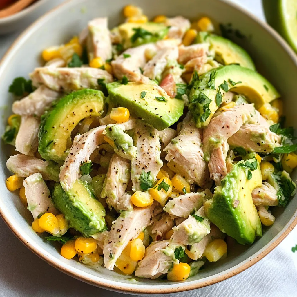 Healthy Avocado Chicken Salad