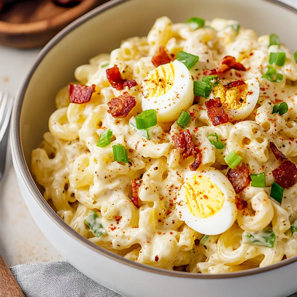 Creamy Deviled Egg Pasta Salad