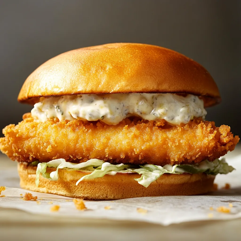 Fried Cod Fish Sandwich (Filet-O-Fish Inspired)