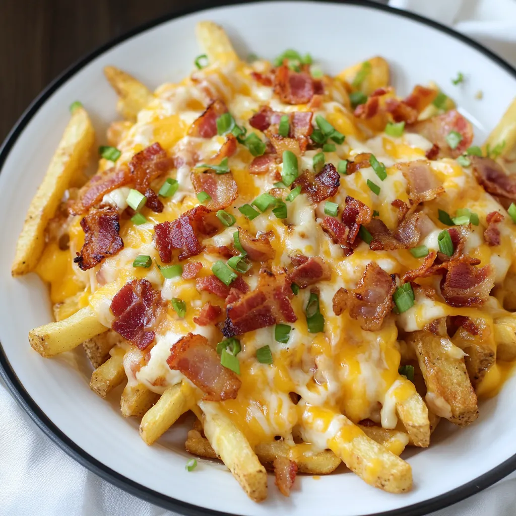 Loaded Bacon and Cheese Fries