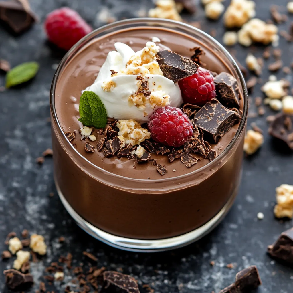 Protein Rich Chocolate Protein Pudding