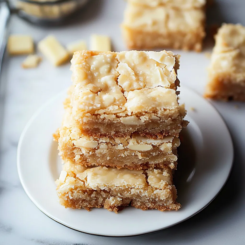 Easy White Chocolate Blondies Recipe