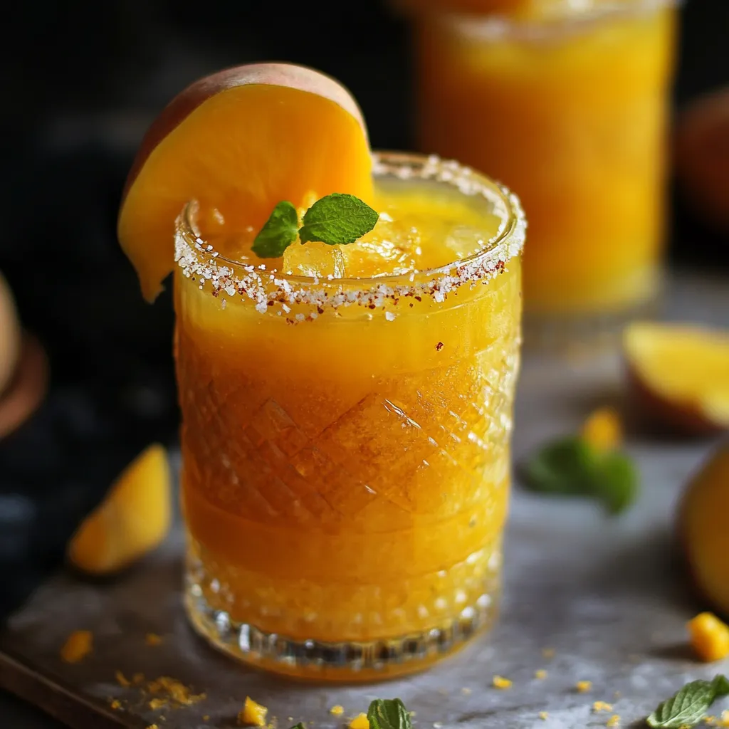 fresh Mango Ginger Ale Mocktail