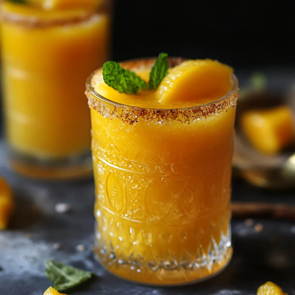 easy Mango Ginger Ale Mocktail