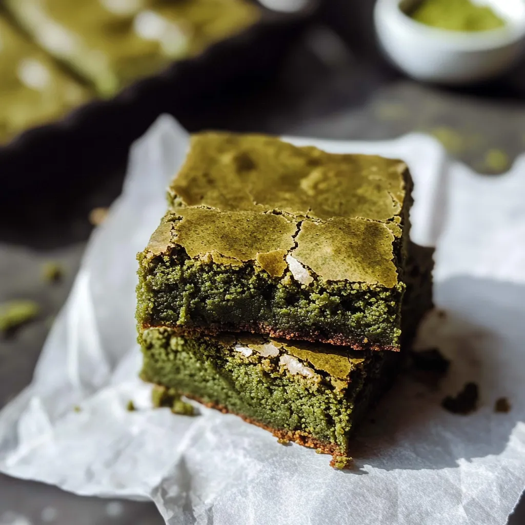 delicious Matcha Brownies