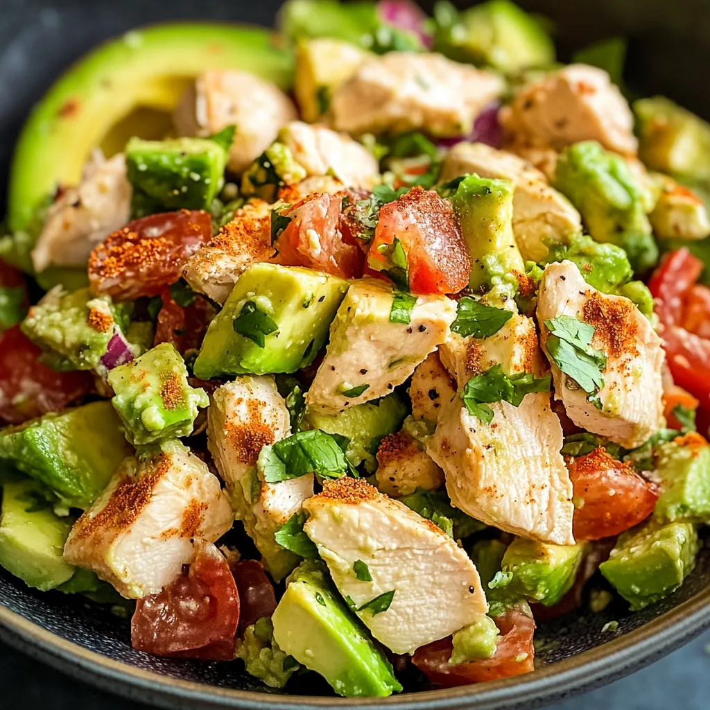 delicious Healthy Avocado Chicken Salad Recipe