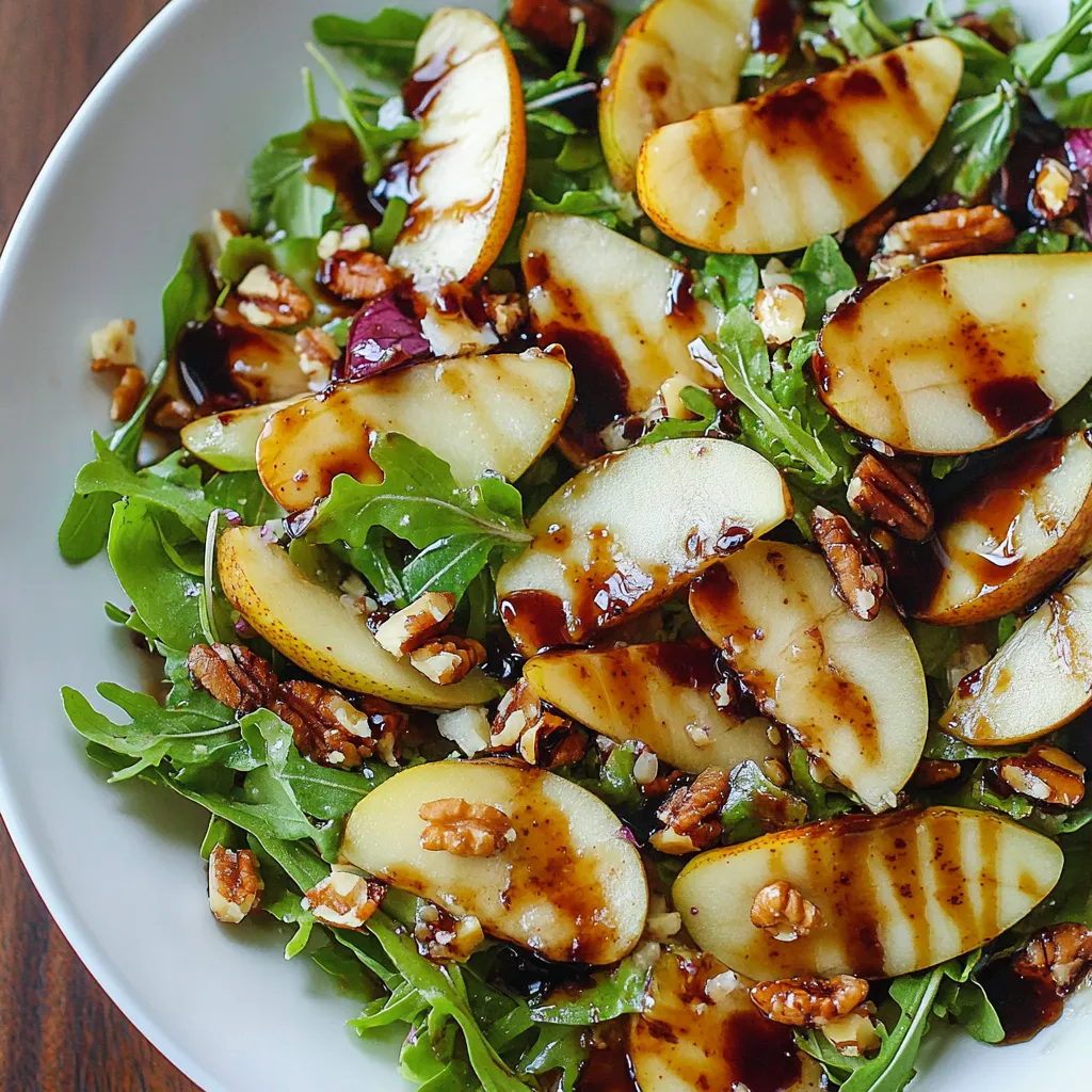 easy Pear Salad with Balsamic Vinaigrette