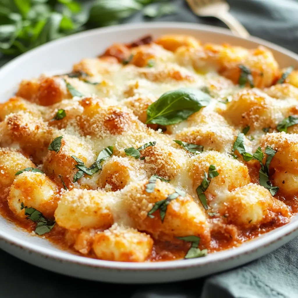 easy Cheesy Baked Gnocchi Casserole