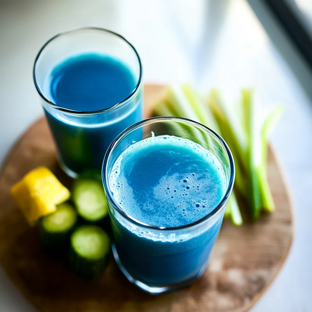 Healthy Blue Spirulina Green Juice Recipe