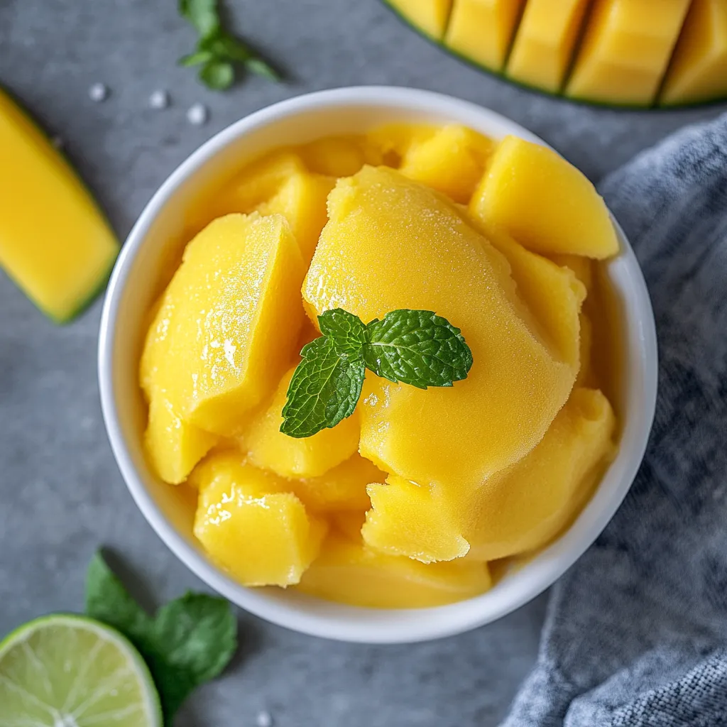 easy Mango Sorbet