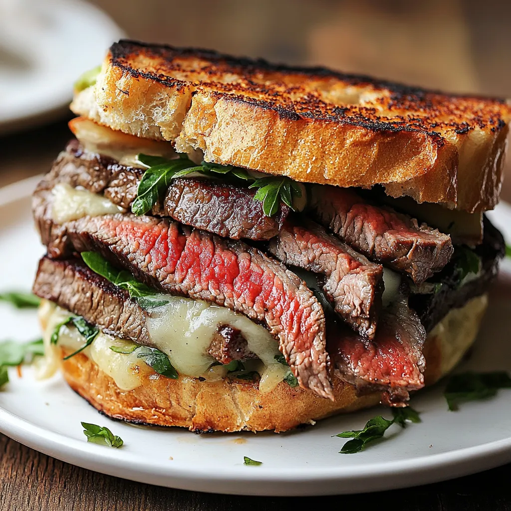 The Best Steak Sandwich cheese