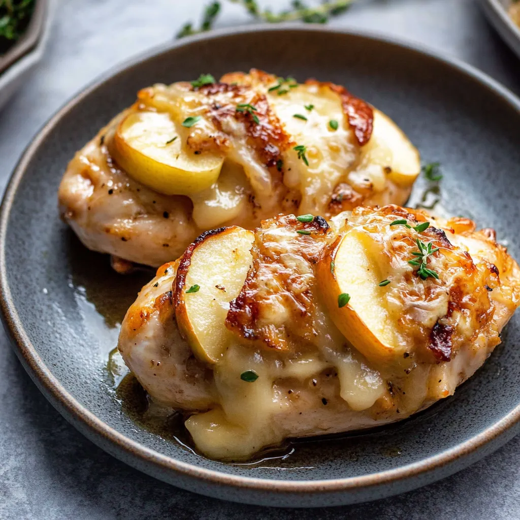 easy Apple and Brie Stuffed Chicken