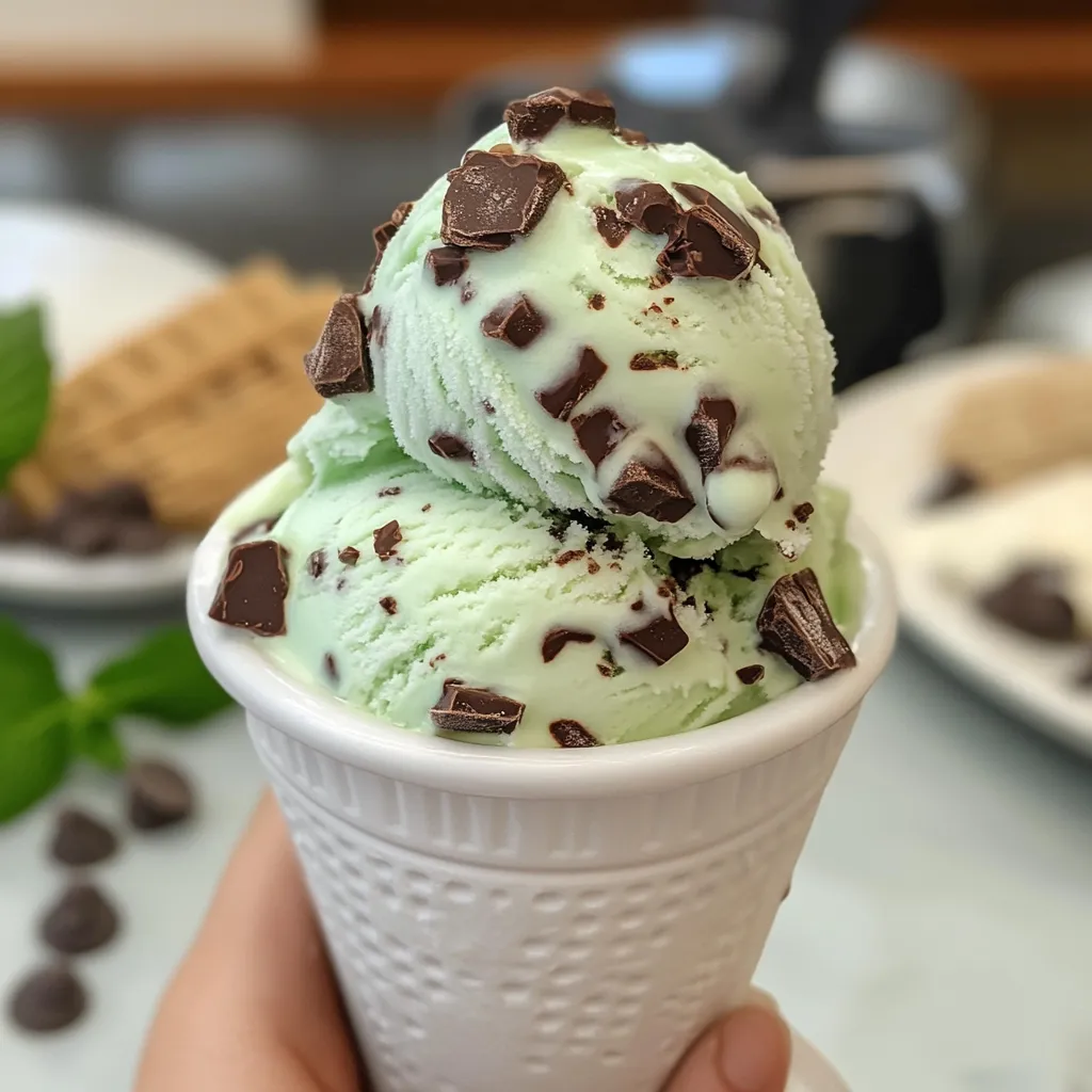 Ninja Creami Mint Chocolate Chip Ice Cream